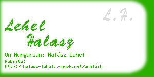 lehel halasz business card