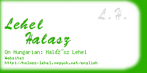 lehel halasz business card